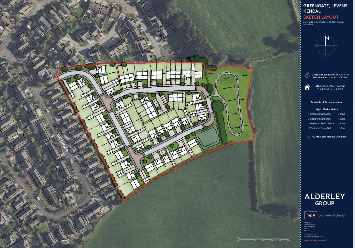 Picture of Proposed Development of 54 homes - off Greengate
